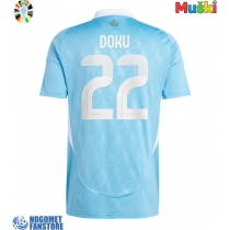 Belgija Jeremy Doku #22 Gostujuci Dres EP 2024 Kratak Rukav